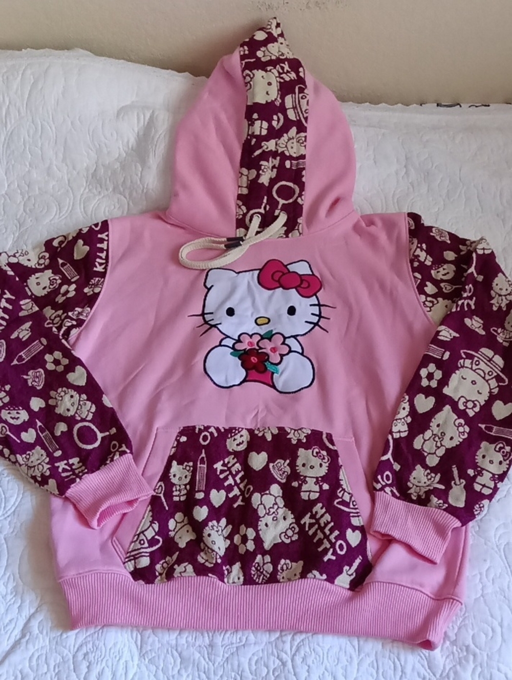 Hello Kitty Pink Hoodie Sweatshirt